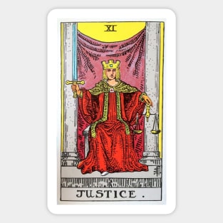 Justice Tarot Sticker